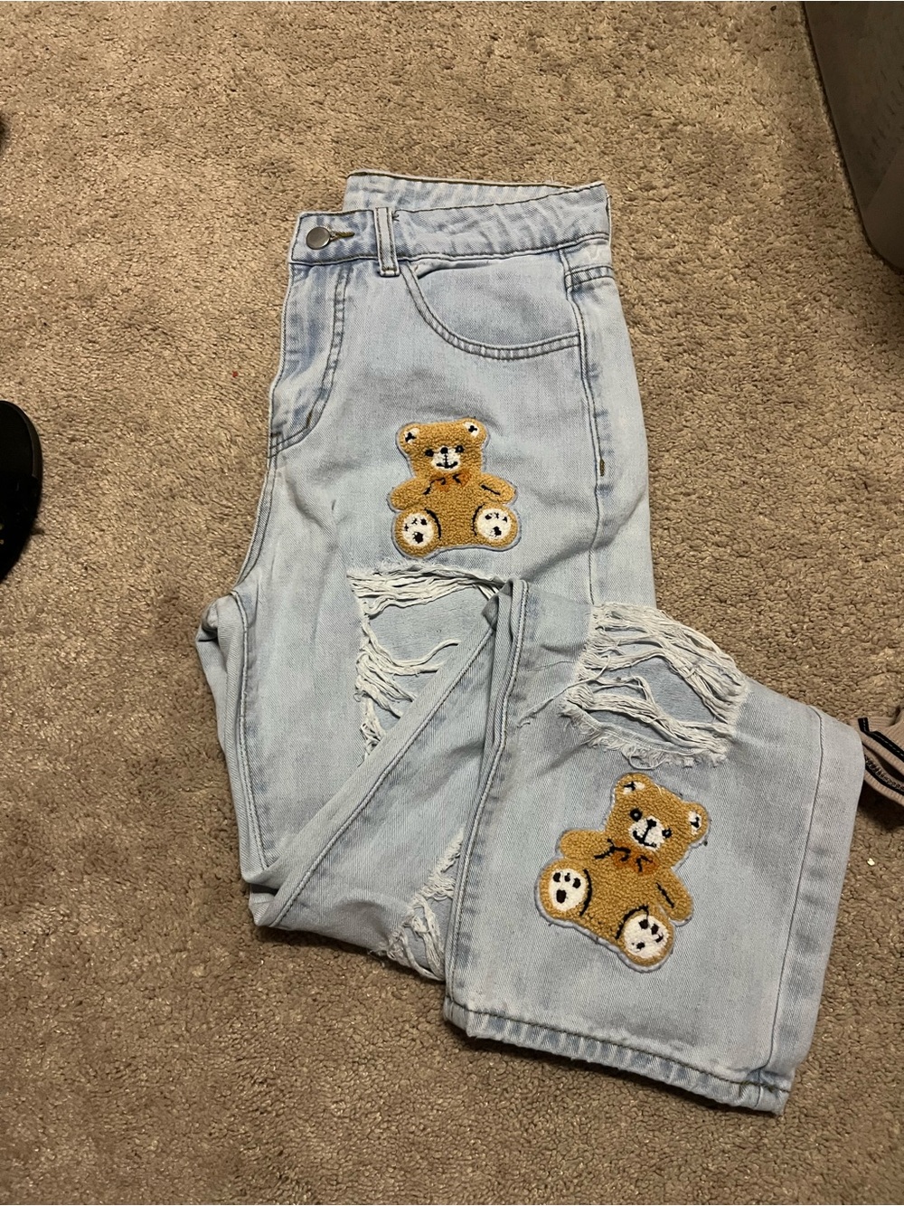 SHEIN Light Blue Denim Jeans